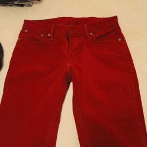 Burgundy Levi's 511 Jeans